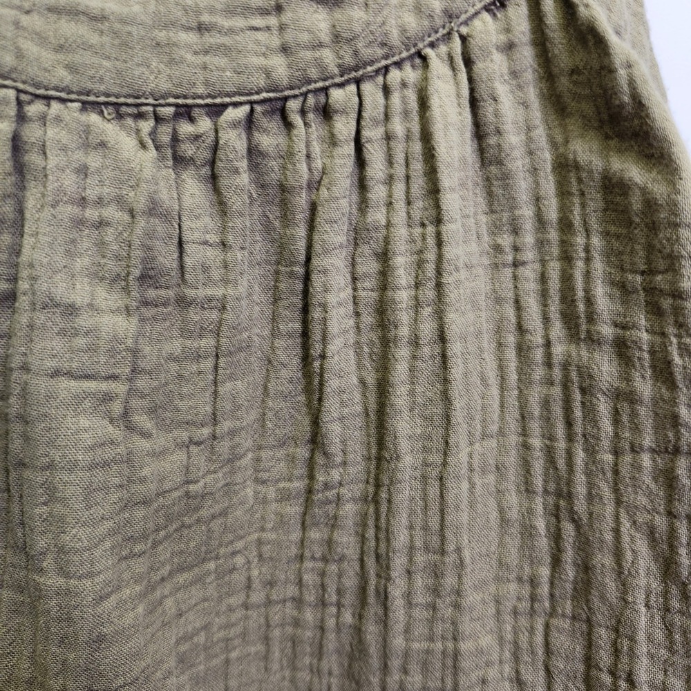 Pact Women's Coastal Double Gauze Breezy Cami Lrg Organic Cotton Olive Green - Picture 3 of 9